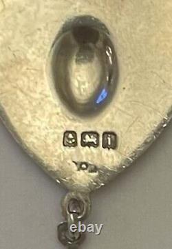 Art Nouveau Silver & Enamel Pendant attributed to James Fenton Birmingham 1908