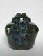 Art Nouveau Studio Pottery Vase Terracotta With Splash Glaze 20th Century