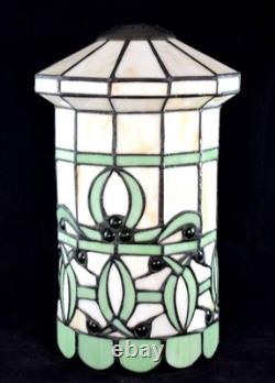 Art Nouveau Style Opaque Stained Glass Cylinder Lampshade Price Is For 1