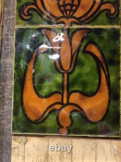 Art Nouveau Tiles Set Of Ten