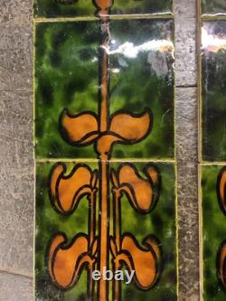 Art Nouveau Tiles Set Of Ten