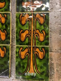 Art Nouveau Tiles Set Of Ten