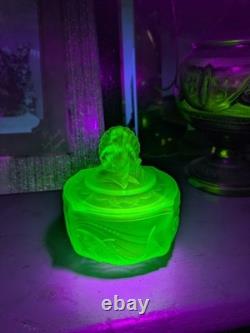 Art Nouveau Uranium Glass