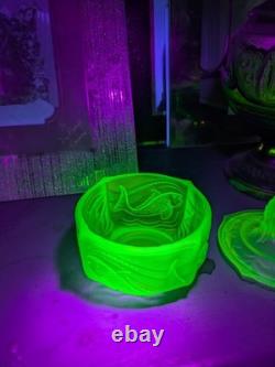 Art Nouveau Uranium Glass