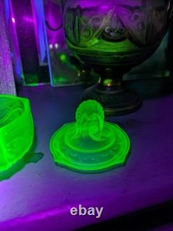 Art Nouveau Uranium Glass