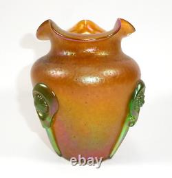Art Nouveau Uranium Glass Loetz Vase Approx. 1900