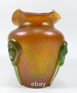 Art Nouveau Uranium Glass Loetz Vase Approx. 1900