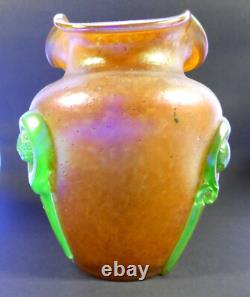 Art Nouveau Uranium Glass Loetz Vase Approx. 1900