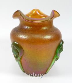 Art Nouveau Uranium Glass Loetz Vase Approx. 1900