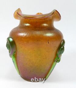 Art Nouveau Uranium Glass Loetz Vase Approx. 1900