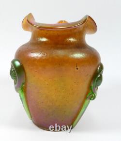 Art Nouveau Uranium Glass Loetz Vase Approx. 1900