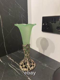 Art Nouveau Uranium Glass Vase