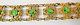 Art Nouveau Victoriian Yellow Gold Filled Green Glass Stones Bracelet 6.5 In