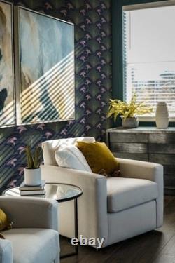 Art Nouveau Vintage Green Blue Wallpaper Peel & Stick or Paste Wall Mural Panel