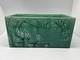 Art Nouveau Vintage Green Lotus Scene Pottery Jardiniere Pot Planter