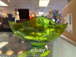 Art Nouveau WMF Silver Plated Basket Centre Piece With Green Glass Liner