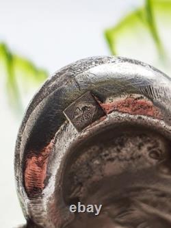 Art Nouveau WMF Silver Plated Centrepiece With Green Vaseline Glass circa 1900