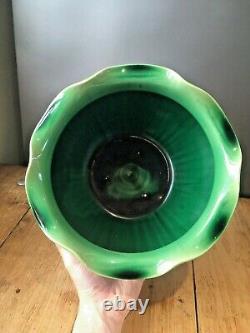 Art Nouveau Wf Needham Queen Anne Dripglaze Pottery Plant Pot Planter Jardiniere