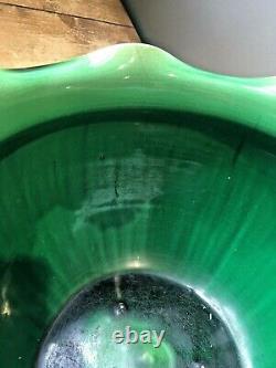 Art Nouveau Wf Needham Queen Anne Dripglaze Pottery Plant Pot Planter Jardiniere