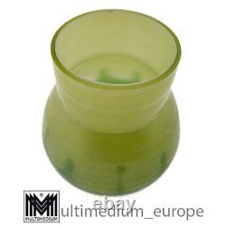 Art Nouveau glass vase Green Art Nouveau design glass