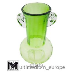 Art Nouveau glass vase green Art Nouveau design glass