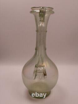 Art Nouveau vase with handle glass loetz Olympia Bohemian Art Nouveau glass