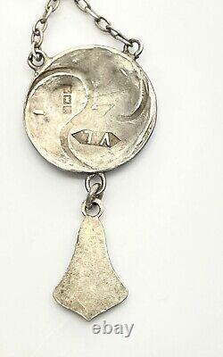 Arts & Crafts Silver Enamel Pendant 1906 Small