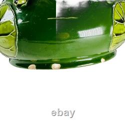 Arts Crafts pottery Julius Dressler Vase Austria Majolica Nouveau h33cm c1880