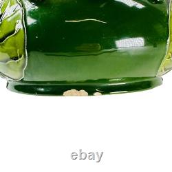 Arts Crafts pottery Julius Dressler Vase Austria Majolica Nouveau h33cm c1880