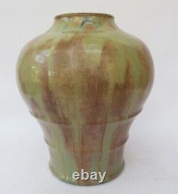 Auguste Delaherche, French studio pottery high fired stoneware large vase, c1903