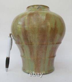 Auguste Delaherche, French studio pottery high fired stoneware large vase, c1903