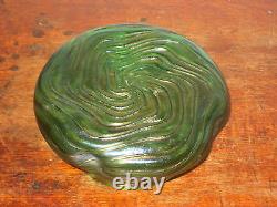 Austrian Bohemia Iridescent Glass Vase Art Nouveau Design