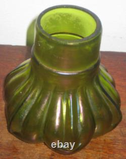Austrian Iridescent Glass Vase Art Nouveau