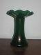 Austrian Iridescent Green Glass Vase Art Nouveau