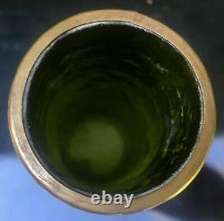 Austrian Loetz Kralik Green Eagle Rim Vase