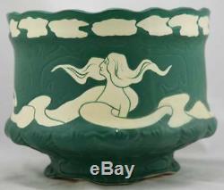 BRUSH McCOY NAVARRE 8.25 x 10 JARDINIERE 1914 L'ART NOUVEAU WOMAN MATTE GREEN