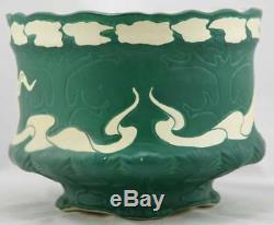 BRUSH McCOY NAVARRE 8.25 x 10 JARDINIERE 1914 L'ART NOUVEAU WOMAN MATTE GREEN