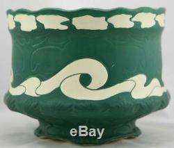 BRUSH McCOY NAVARRE 8.25 x 10 JARDINIERE 1914 L'ART NOUVEAU WOMAN MATTE GREEN