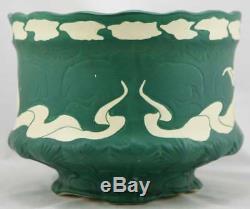 BRUSH McCOY NAVARRE 8.25 x 10 JARDINIERE 1914 L'ART NOUVEAU WOMAN MATTE GREEN