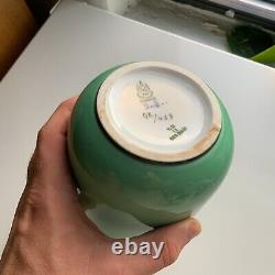 B&G Bing & Grondahl Green Celadon Art Glaze Porcelain Vase GK / 463 1stQ 1915-47