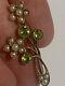 Beautiful Fine Art Nouveau 15ct Gold Peridot & Seed Pearl Floral Brooch