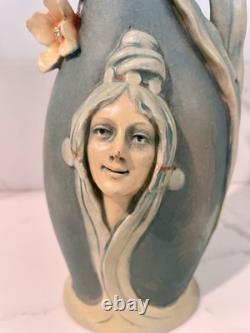 Bernard Bloch Art Nouveau Vase #3746 Austrian Woman Ewer Beautiful