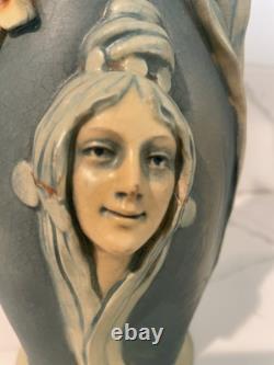 Bernard Bloch Art Nouveau Vase #3746 Austrian Woman Ewer Beautiful