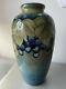 Blue Vine Moorcroft Vase Blue & Green Grape Design Estimated C. 1928-1949