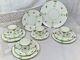 Blythe Diamond China Tea Set For 4 X Pink Roses Green Leaves Art Nouveau C1905