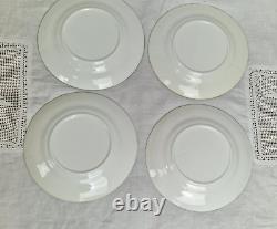 Blythe Diamond China Tea Set for 4 x Pink Roses Green Leaves Art Nouveau c1905