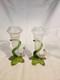 Bohemian Art Nouveau Cornucopia Glass Vase Ca. 1900, Excellent Condition