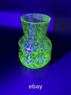 Bohemian Loetz Diana Cisele Iridescent Art Nouveau Glass Vase