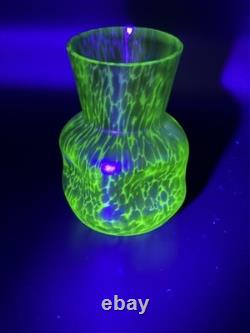 Bohemian Loetz Diana Cisele Iridescent Art Nouveau Glass Vase