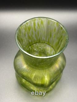 Bohemian Loetz Diana Cisele Iridescent Art Nouveau Glass Vase